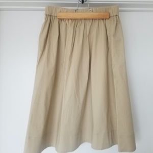 Beige Skirt - Mid Length, Size Small, 1901 Brand NWT
